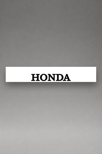 Parasol de vinilo Honda · Lettering Serif Mayúsculas, la tira entera de 150 x 25 cm vista de frente, de MOA-Grafics.