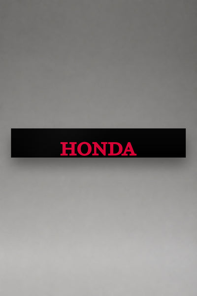 Parasol de vinilo Honda · Lettering Serif Mayúsculas, la tira entera de 150 x 25 cm vista de frente, de MOA-Grafics.