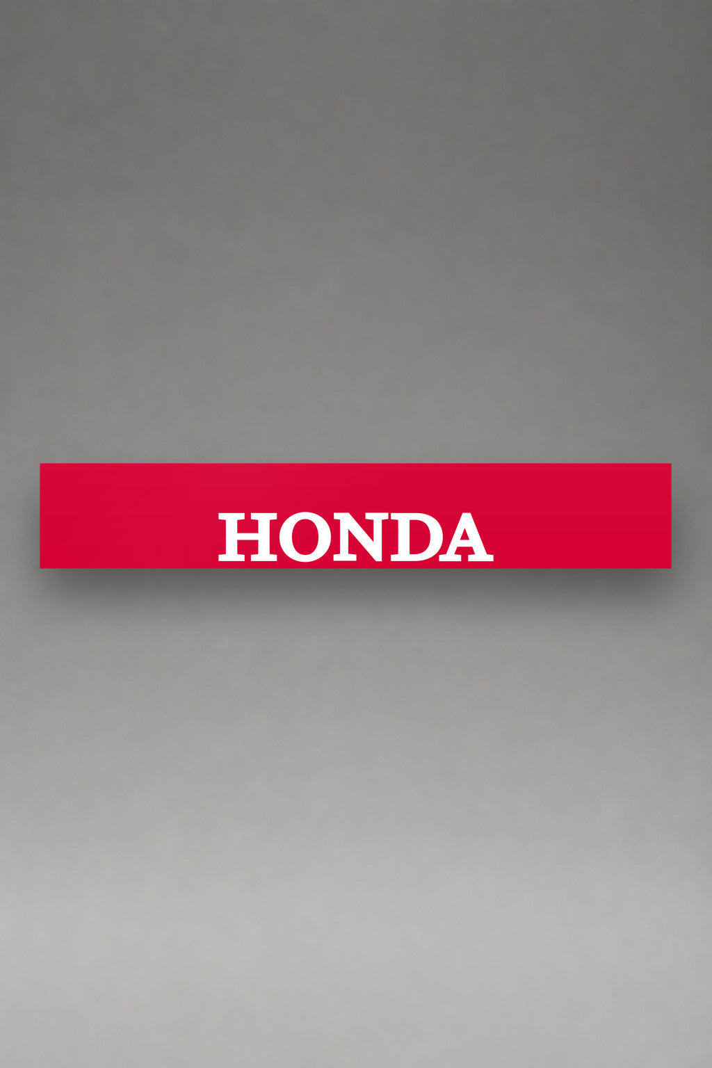 Parasol de vinilo Honda · Lettering Serif Mayúsculas, la tira entera de 150 x 25 cm vista de frente, de MOA-Grafics.