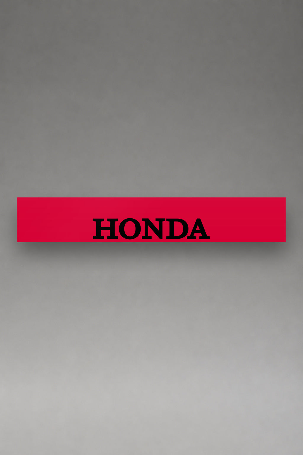 Parasol de vinilo Honda · Lettering Serif Mayúsculas, la tira entera de 150 x 25 cm vista de frente, de MOA-Grafics.