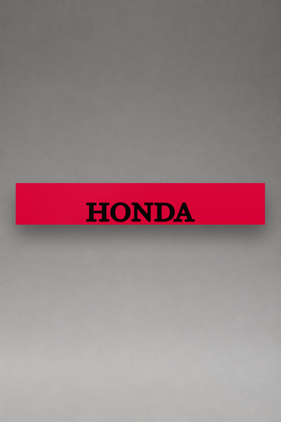 Parasol de vinilo Honda · Lettering Serif Mayúsculas, la tira entera de 150 x 25 cm vista de frente, de MOA-Grafics.