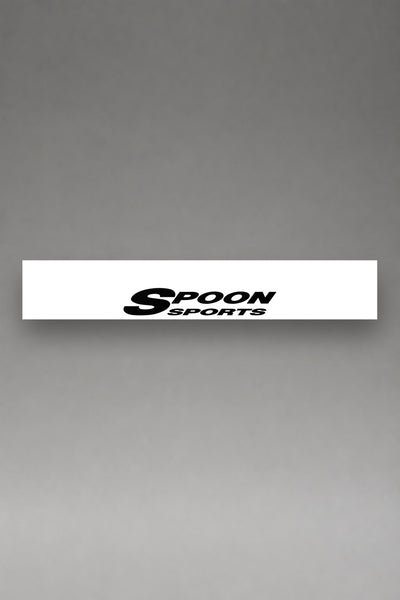 Parasol de vinilo Honda · Preparador Spoon, la tira entera de 150 x 25 cm vista de frente, de MOA-Grafics.