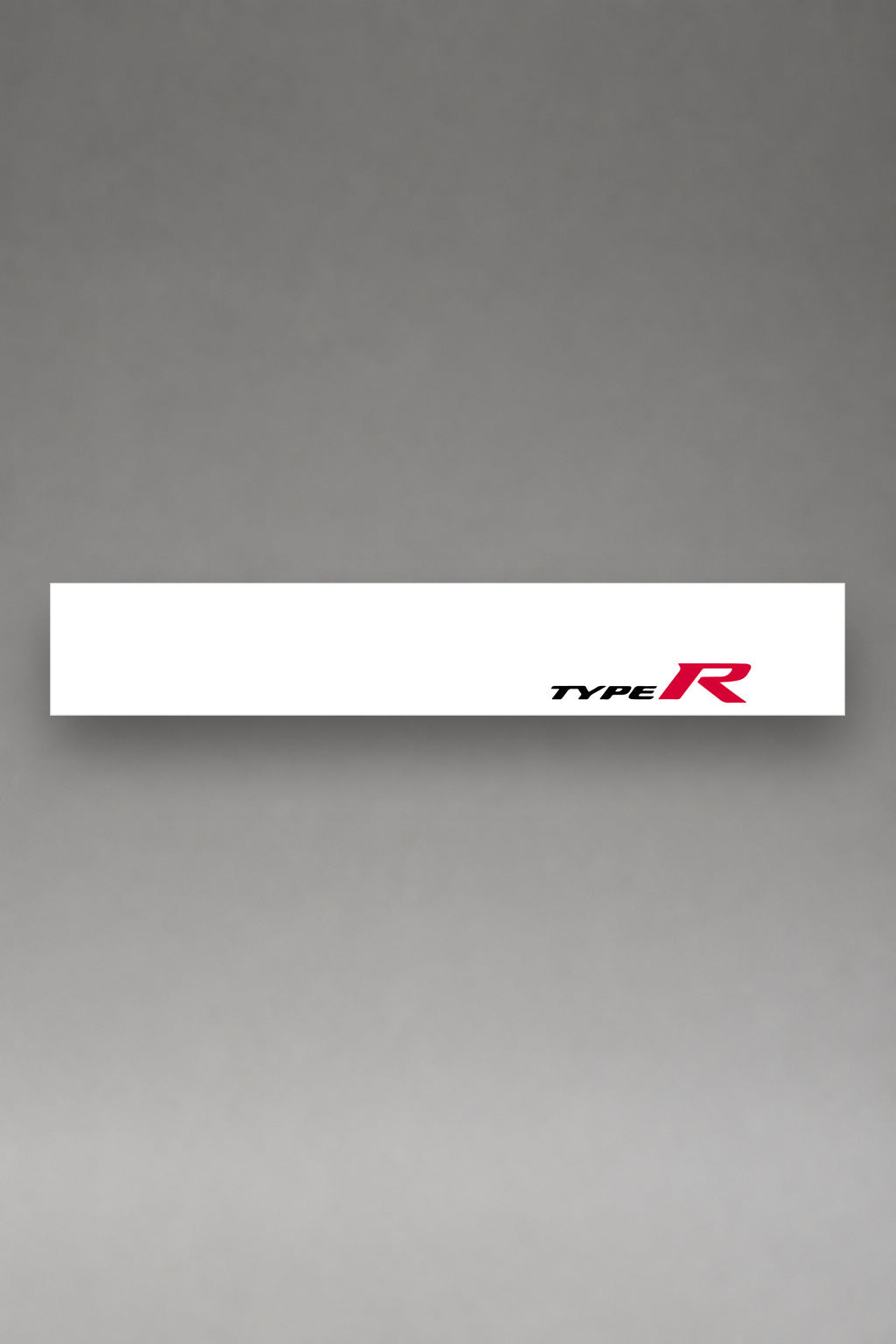 Parasol de vinilo Honda Type R · Logo Lateral Rojo Negro, la tira entera de 150 x 25 cm vista de frente, de MOA-Grafics.