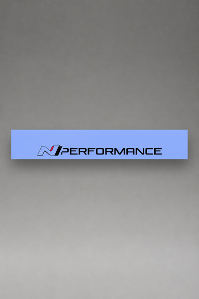 Parasol de vinilo Hyundai N Performance · Lettering Base Limpio, la tira entera de 150 x 25 cm vista de frente, de MOA-Grafics.