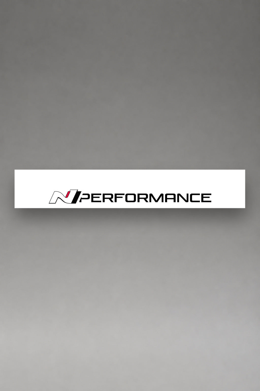 Parasol de vinilo Hyundai N Performance · Lettering Base Limpio, la tira entera de 150 x 25 cm vista de frente, de MOA-Grafics.
