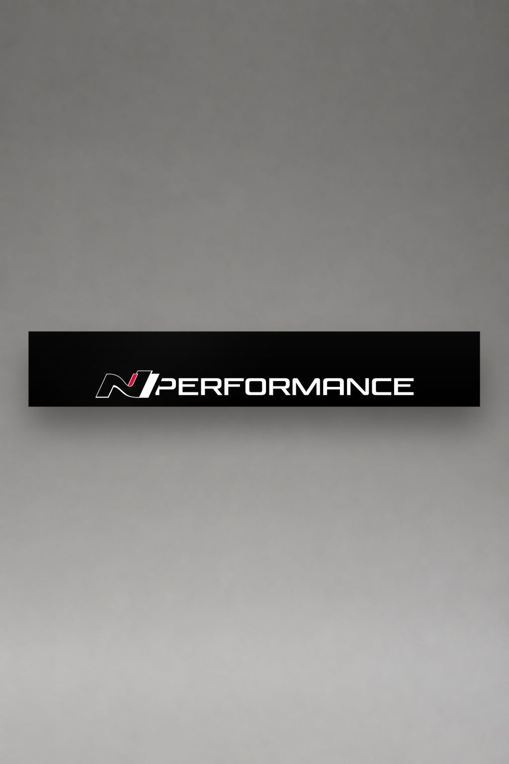 Parasol de vinilo Hyundai N Performance · Lettering Base Limpio, la tira entera de 150 x 25 cm vista de frente, de MOA-Grafics.