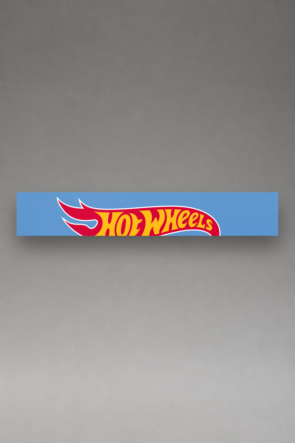 Parasol de vinilo Hot Wheels · Treasure Hunt JDM, la tira entera de 150 x 25 cm vista de frente, de MOA-Grafics.