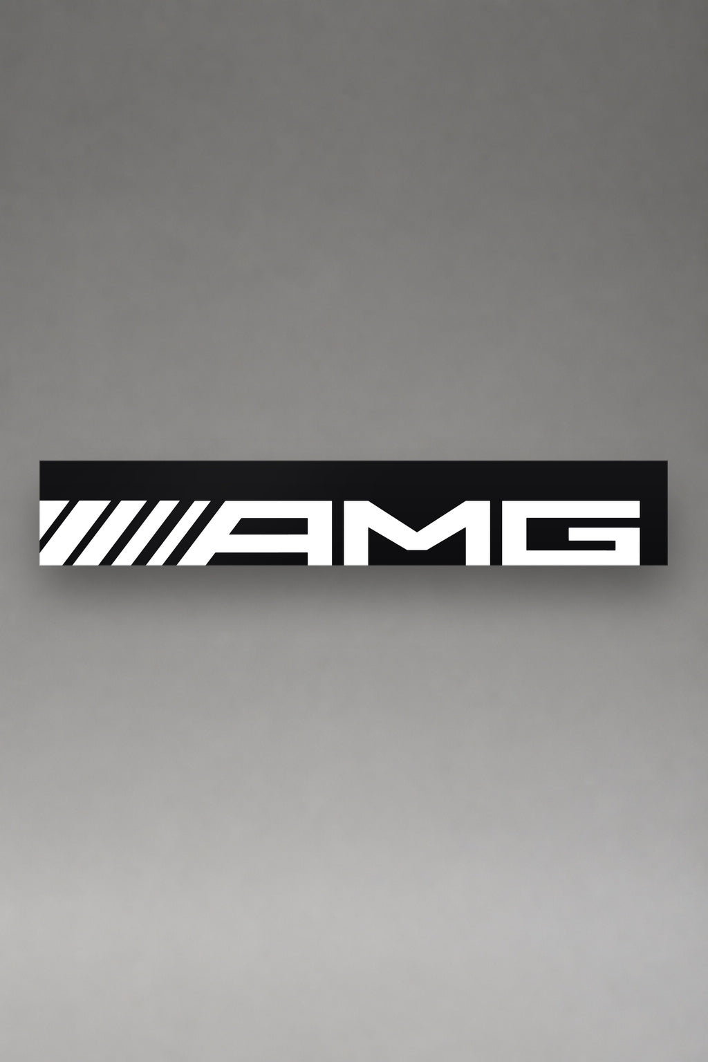 Parasol de vinilo Mercedes-AMG · Lettering Minimalista Limpio, la tira entera de 150 x 25 cm vista de frente, de MOA-Grafics.