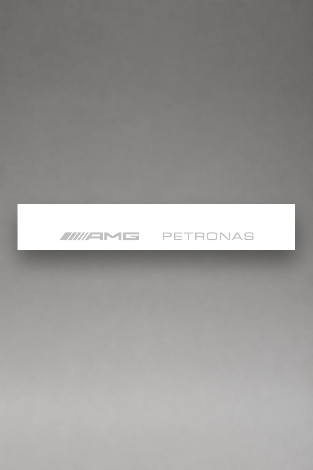 Parasol de vinilo Mercedes-AMG Petronas F1 · Edición Competición, la tira entera de 150 x 25 cm vista de frente, de MOA-Grafics.