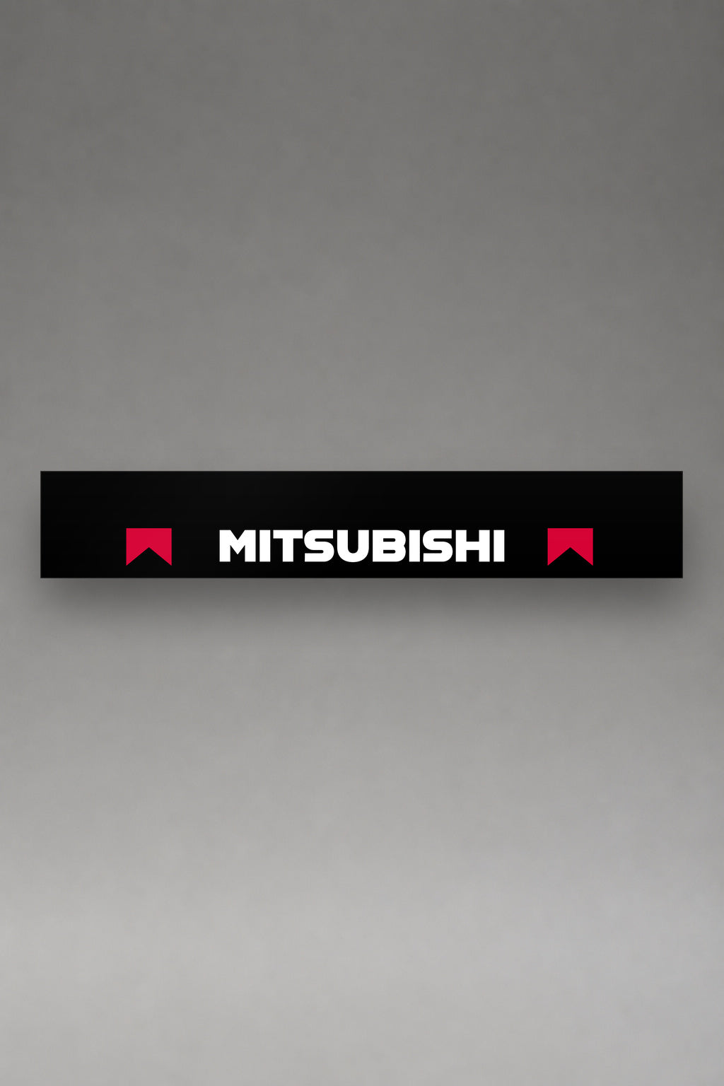 Parasol de vinilo Mitsubishi Marlboro · Livery Rally WRC años 90, la tira entera de 150 x 25 cm vista de frente, de MOA-Grafics.
