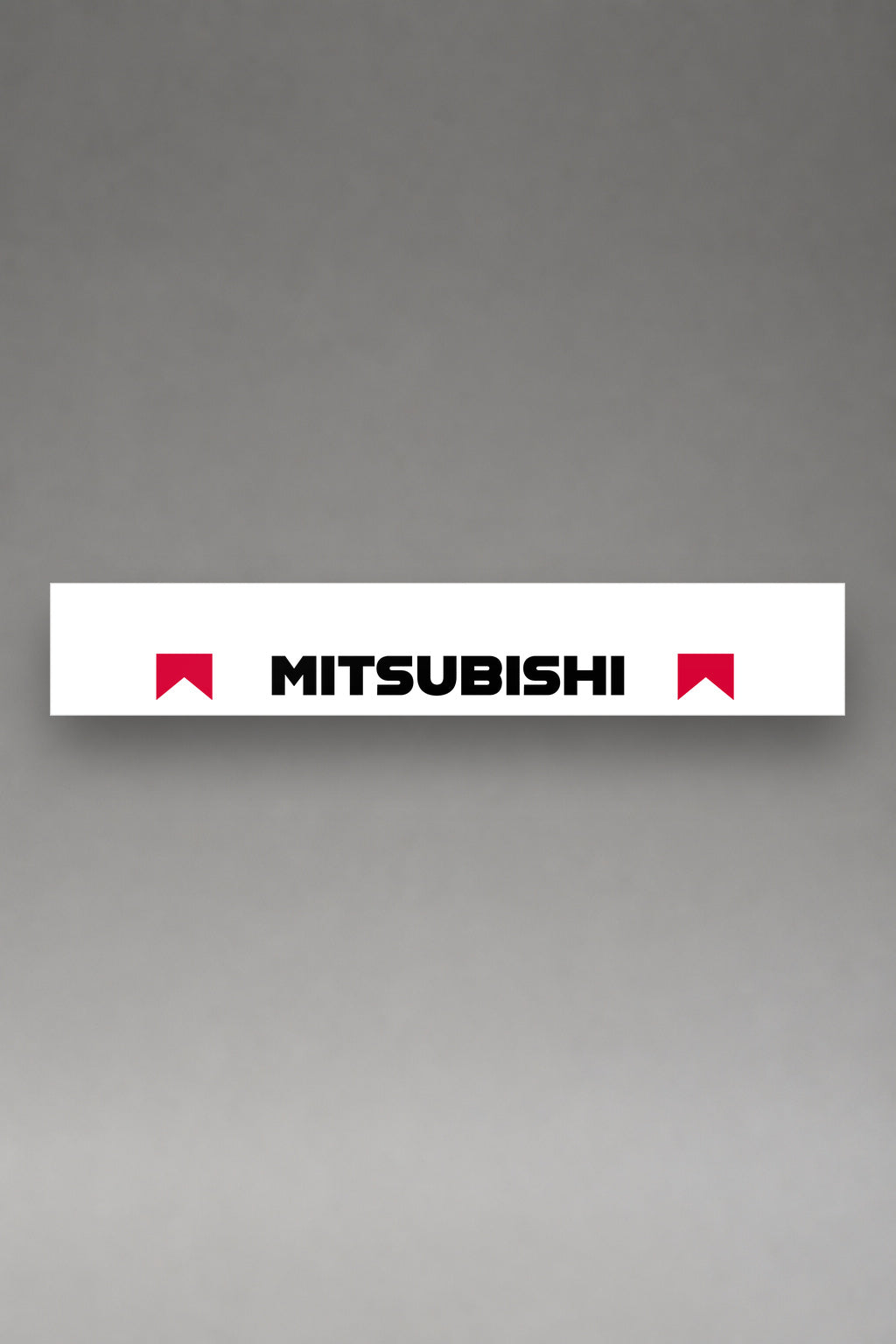 Parasol de vinilo Mitsubishi Marlboro · Livery Rally WRC años 90, la tira entera de 150 x 25 cm vista de frente, de MOA-Grafics.