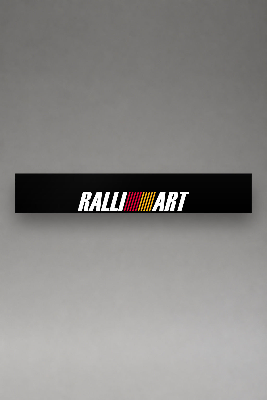 Parasol de vinilo Ralliart · Logo Estilizado, la tira entera de 150 x 25 cm vista de frente, de MOA-Grafics.