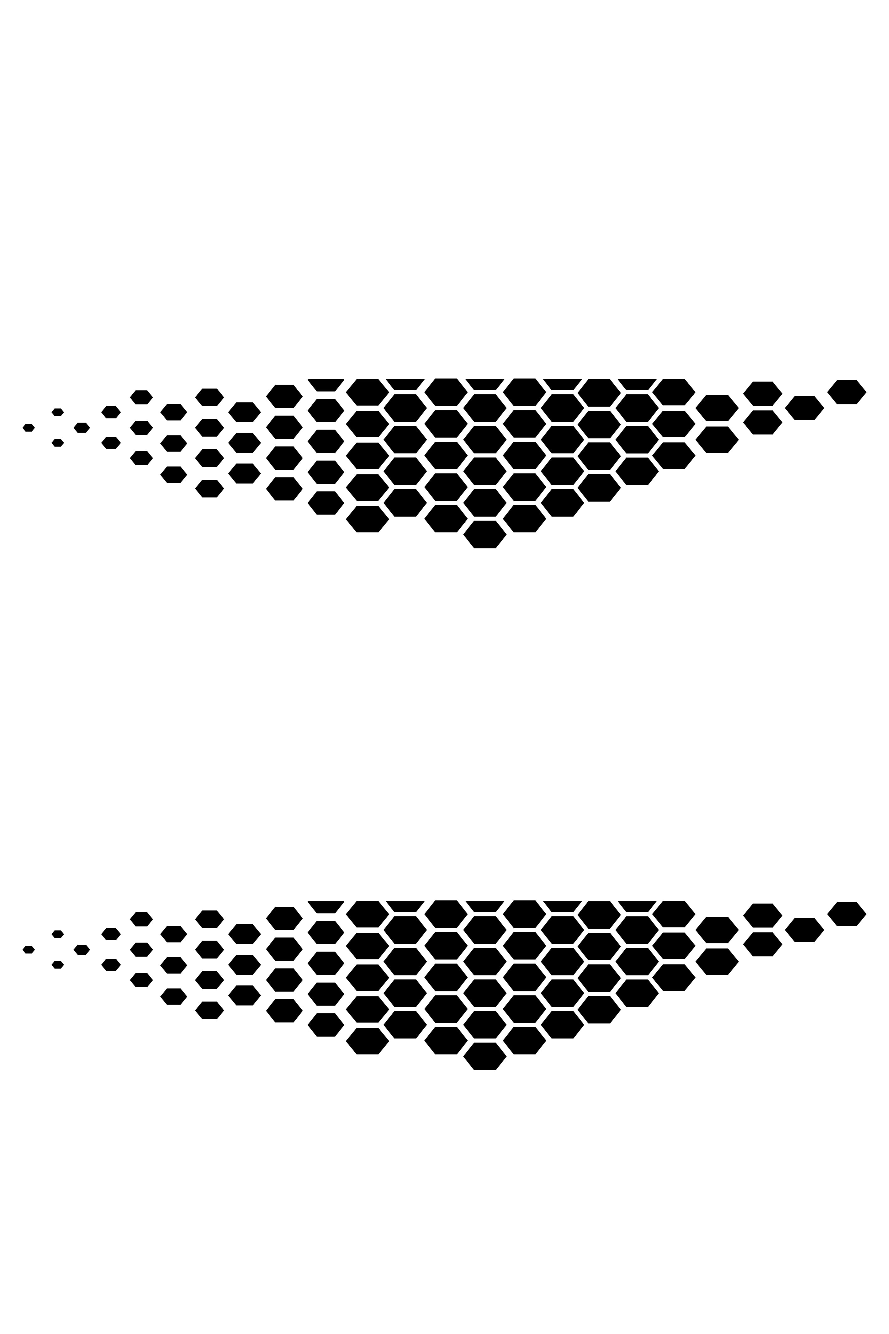 Patrón detallado del vinilo TCR V2. Muestra el diseño de líneas entrelazadas y la geometría distintiva de esta versión de librea de carreras.