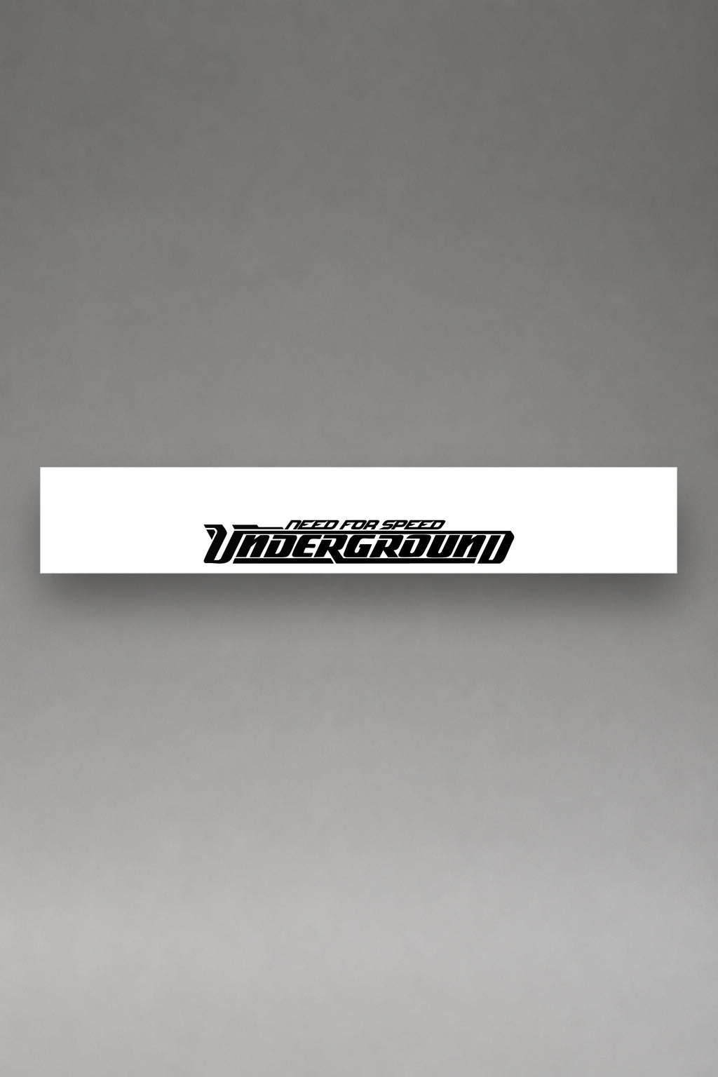 Parasol de vinilo Need For Speed Underground · Tuning JDM, la tira entera de 150 x 25 cm vista de frente, de MOA-Grafics.