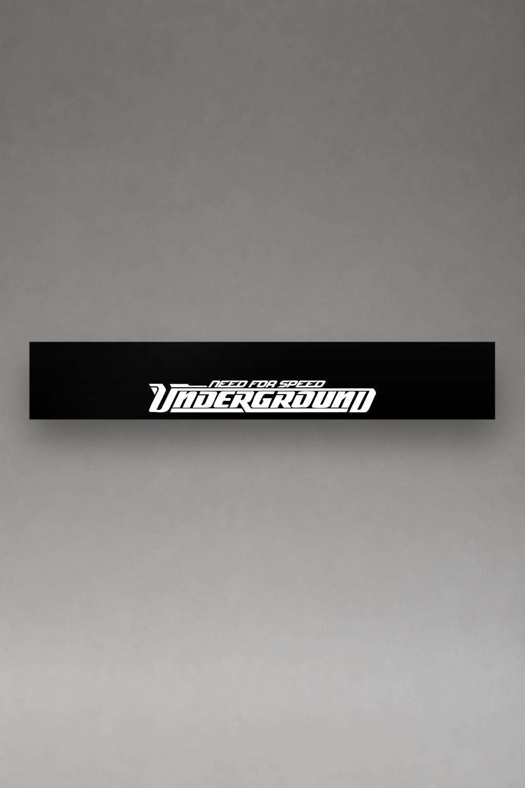 Parasol de vinilo Need For Speed Underground · Tuning JDM, la tira entera de 150 x 25 cm vista de frente, de MOA-Grafics.