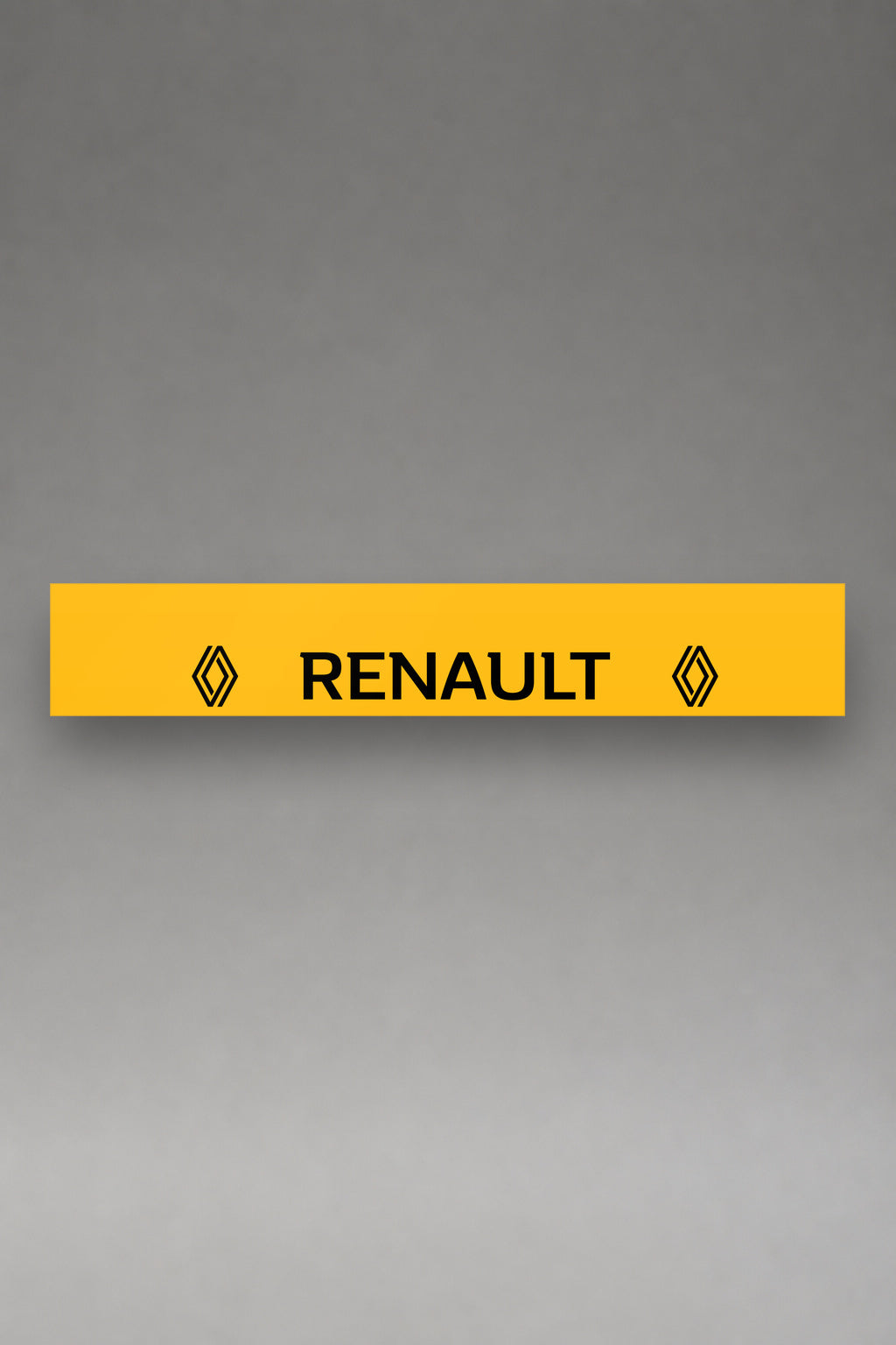 Parasol de vinilo Renault · Logo del Rombo Doble Lateral, la tira entera de 150 x 25 cm vista de frente, de MOA-Grafics.