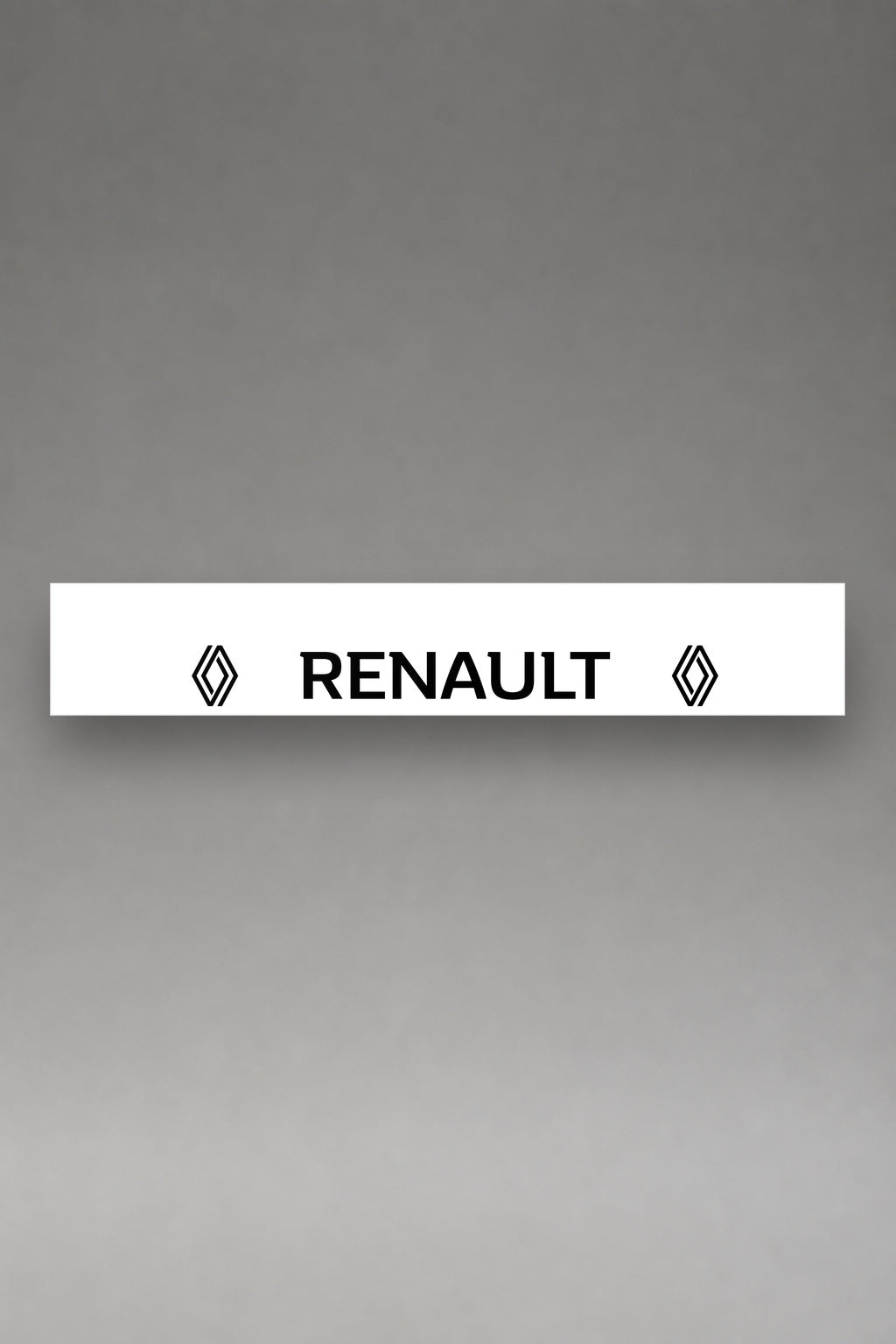 Parasol de vinilo Renault · Logo del Rombo Doble Lateral, la tira entera de 150 x 25 cm vista de frente, de MOA-Grafics.