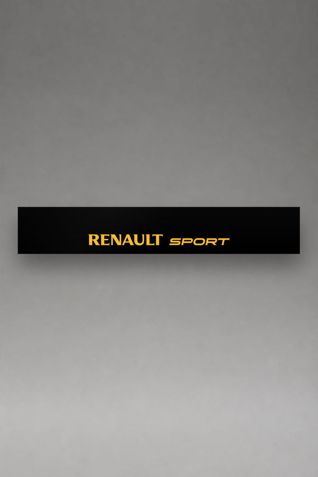 Parasol de vinilo Renault Sport · Lettering Institucional Moderno, la tira entera de 150 x 25 cm vista de frente, de MOA-Grafics.