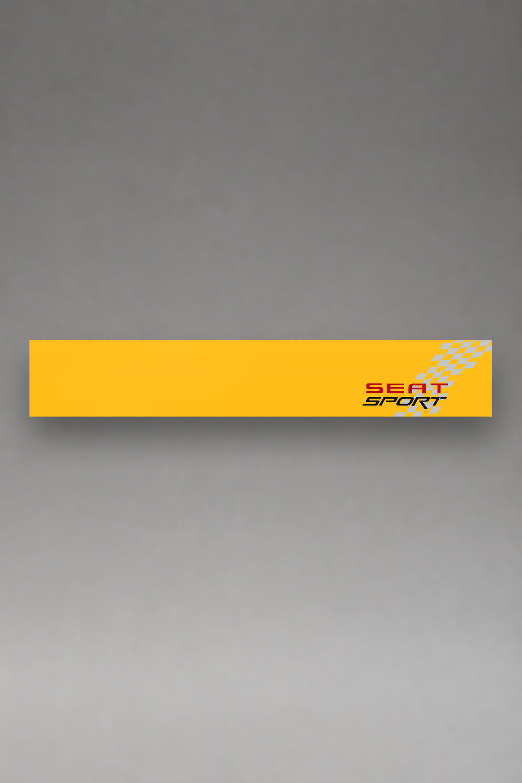 Parasol de vinilo Seat Sport · Bandera a Cuadros, la tira entera de 150 x 25 cm vista de frente, de MOA-Grafics.