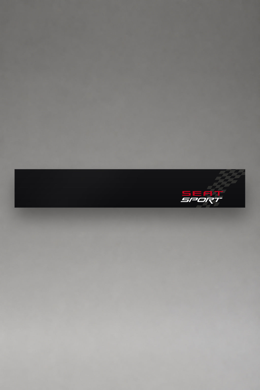 Parasol de vinilo Seat Sport · Bandera a Cuadros, la tira entera de 150 x 25 cm vista de frente, de MOA-Grafics.