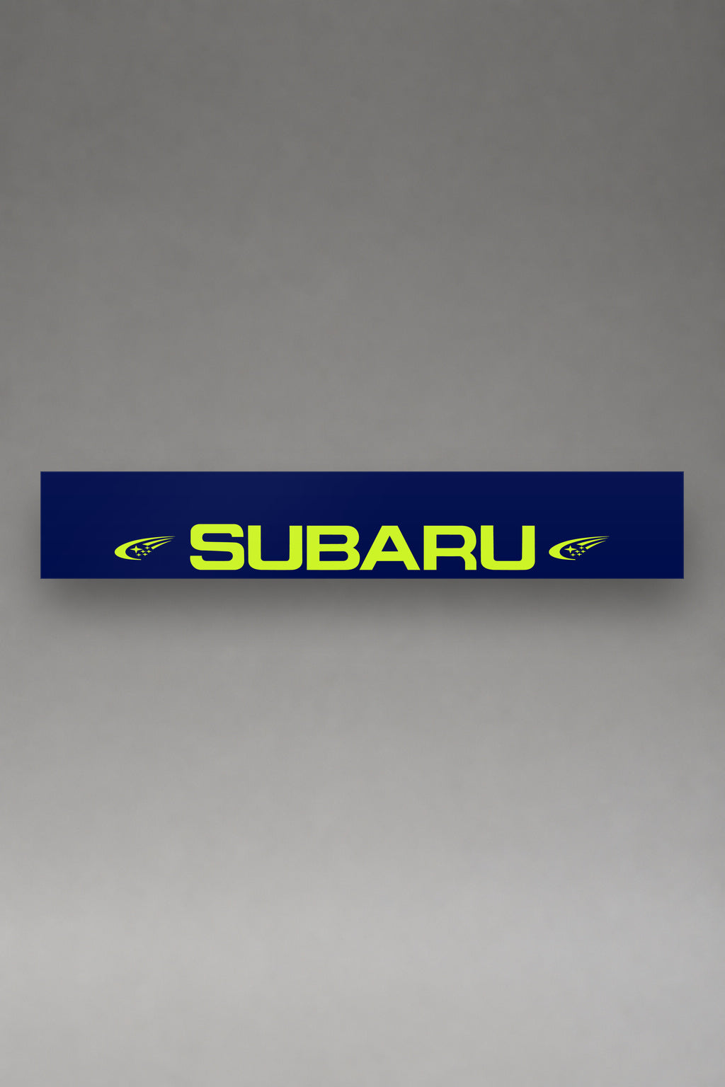 Parasol de vinilo Subaru · Estela de las Pléyades, la tira entera de 150 x 25 cm vista de frente, de MOA-Grafics.