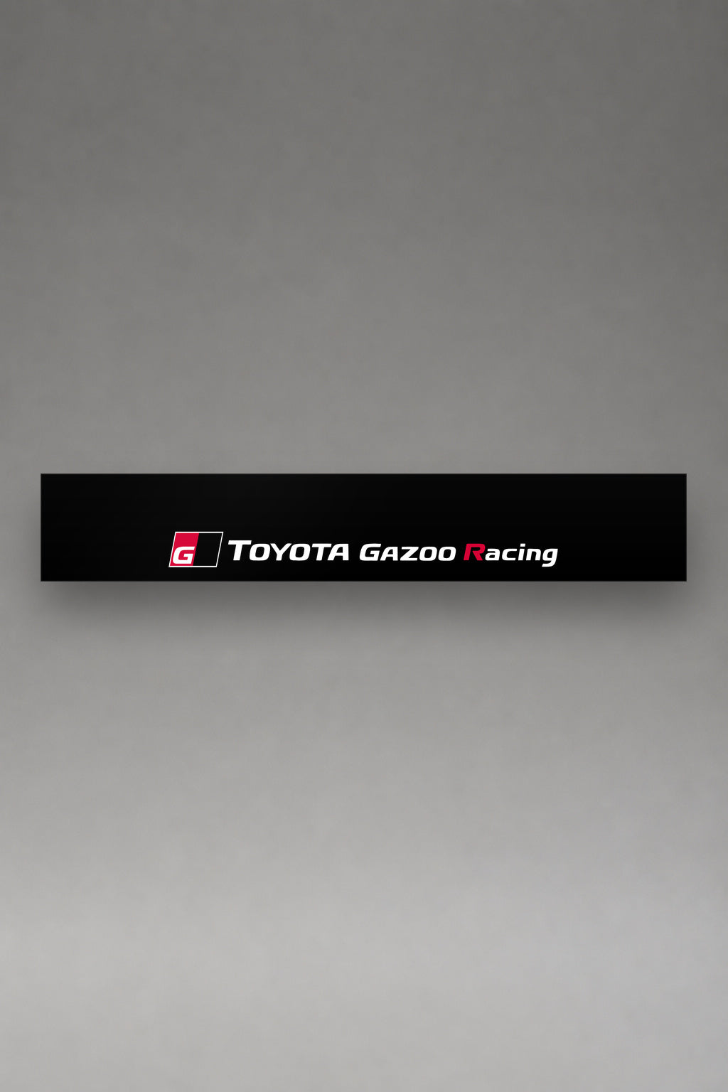 Parasol de vinilo Toyota · Programas Modernos, la tira entera de 150 x 25 cm vista de frente, de MOA-Grafics.