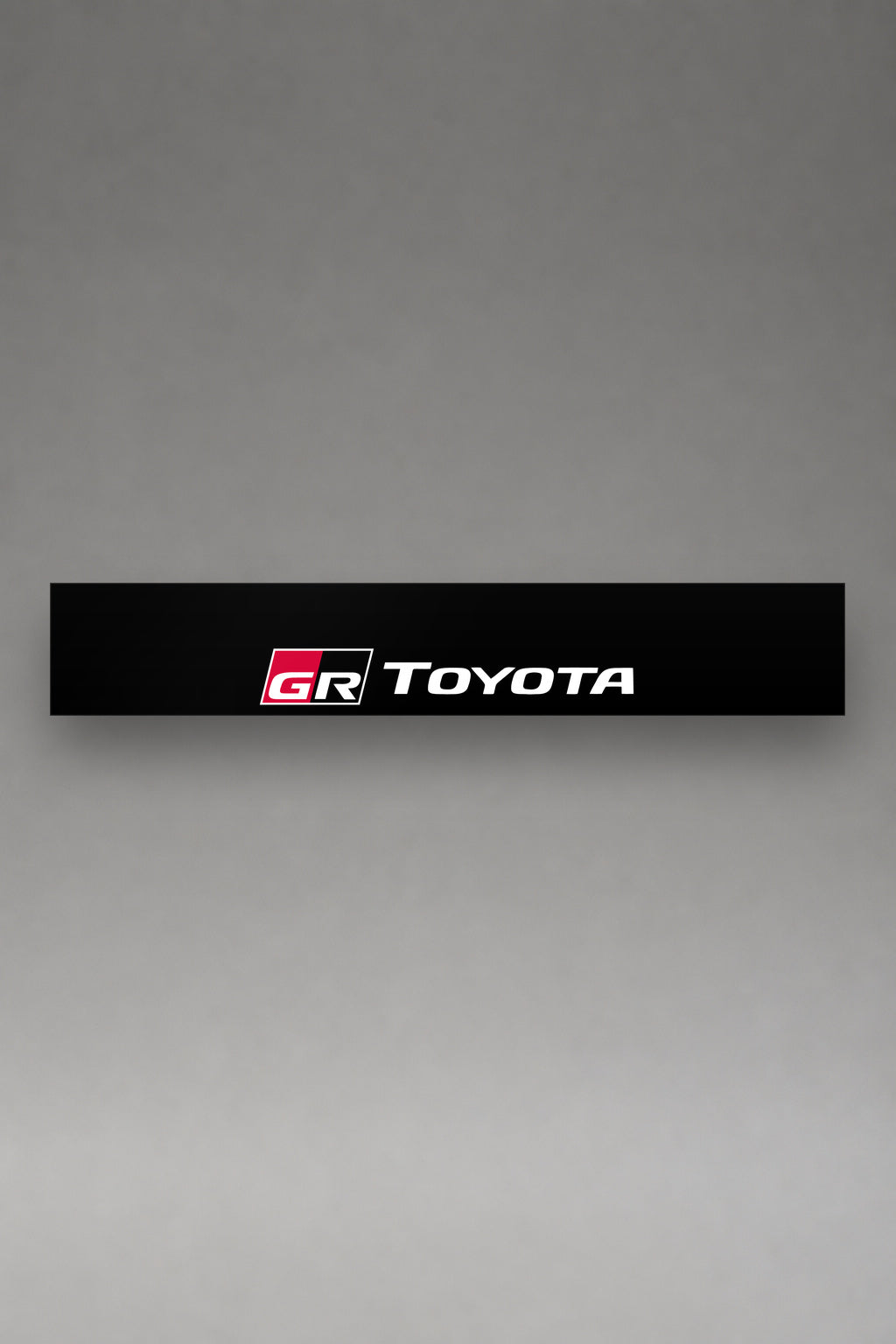 Parasol de vinilo Toyota · División Gazoo Racing, la tira entera de 150 x 25 cm vista de frente, de MOA-Grafics.