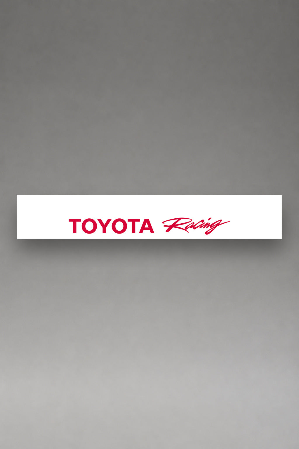 Parasol de vinilo Toyota · Lettering de Competición, la tira entera de 150 x 25 cm vista de frente, de MOA-Grafics.