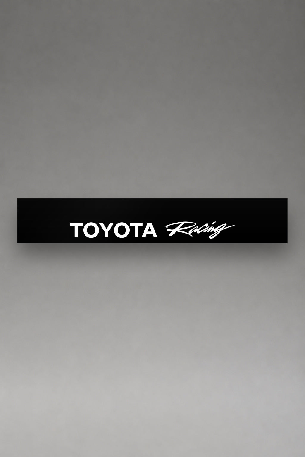 Parasol de vinilo Toyota · Lettering de Competición, la tira entera de 150 x 25 cm vista de frente, de MOA-Grafics.