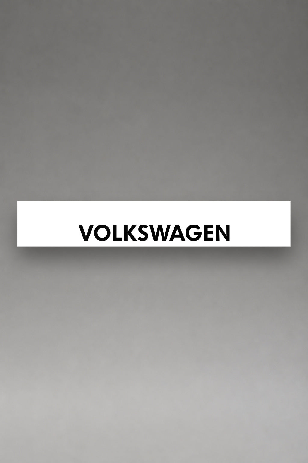 Parasol de vinilo Volkswagen · Emblema y Nombre Completo, la tira entera de 150 x 25 cm vista de frente, de MOA-Grafics.